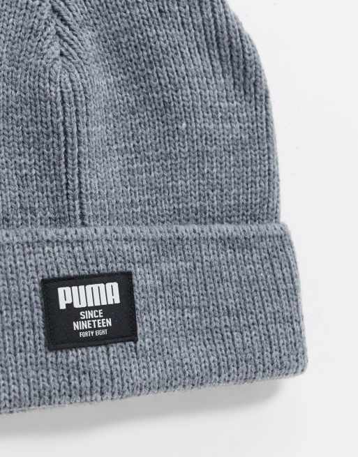 Puma - Bonnet classique côtelé - Gris