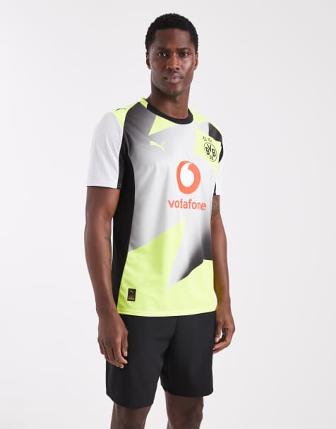 Puma Borussia Dortmund 25/26 away jersey in silver and yellow - view 1