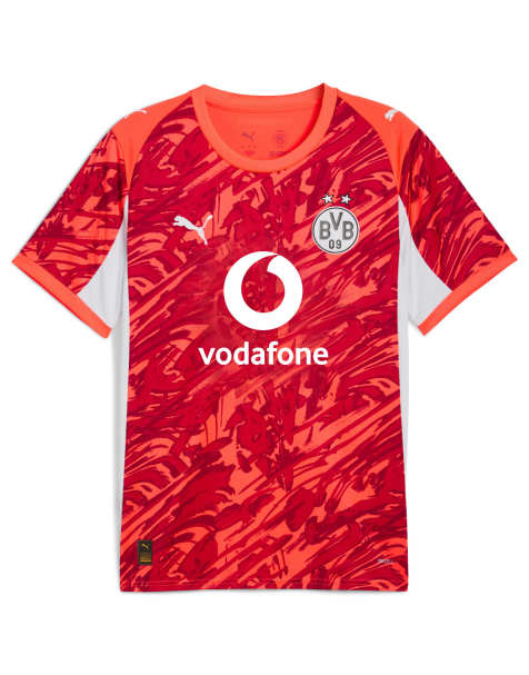 Puma Borussia dortmund 25/26 goalkeeper jersey in glowing red-silver mist - view 1