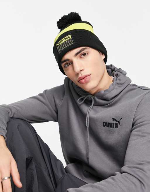 Puma POM BEANIE - Bonnet - black/gray/noir 