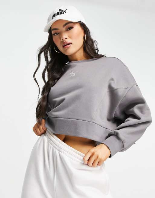 Asos discount cropped sweatshirt