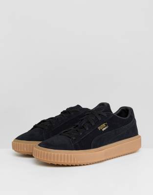 Puma Breaker Suede Gum Trainers In 