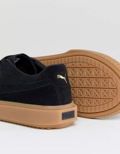 Puma breaker suede store gum black