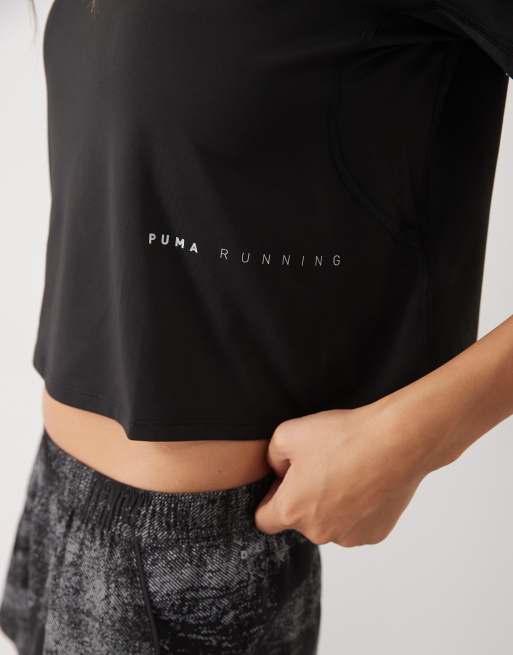 Puma Brightstride cloudspun running tee in black, 4 of 4
