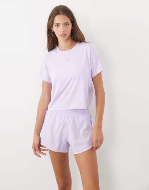 Puma Brightstride cloudspun running tee in purple - view 1