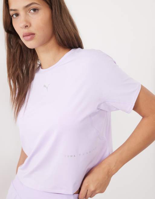 Puma Brightstride cloudspun running tee in purple, 3 of 4