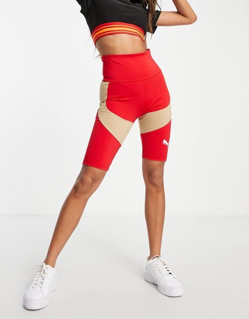 Puma Women's Essentials Logo Short Tights / Shorts - Persian Red