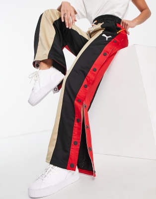 Puma by June Ambrose wide leg pants in beige multi - ASOS Price Checker