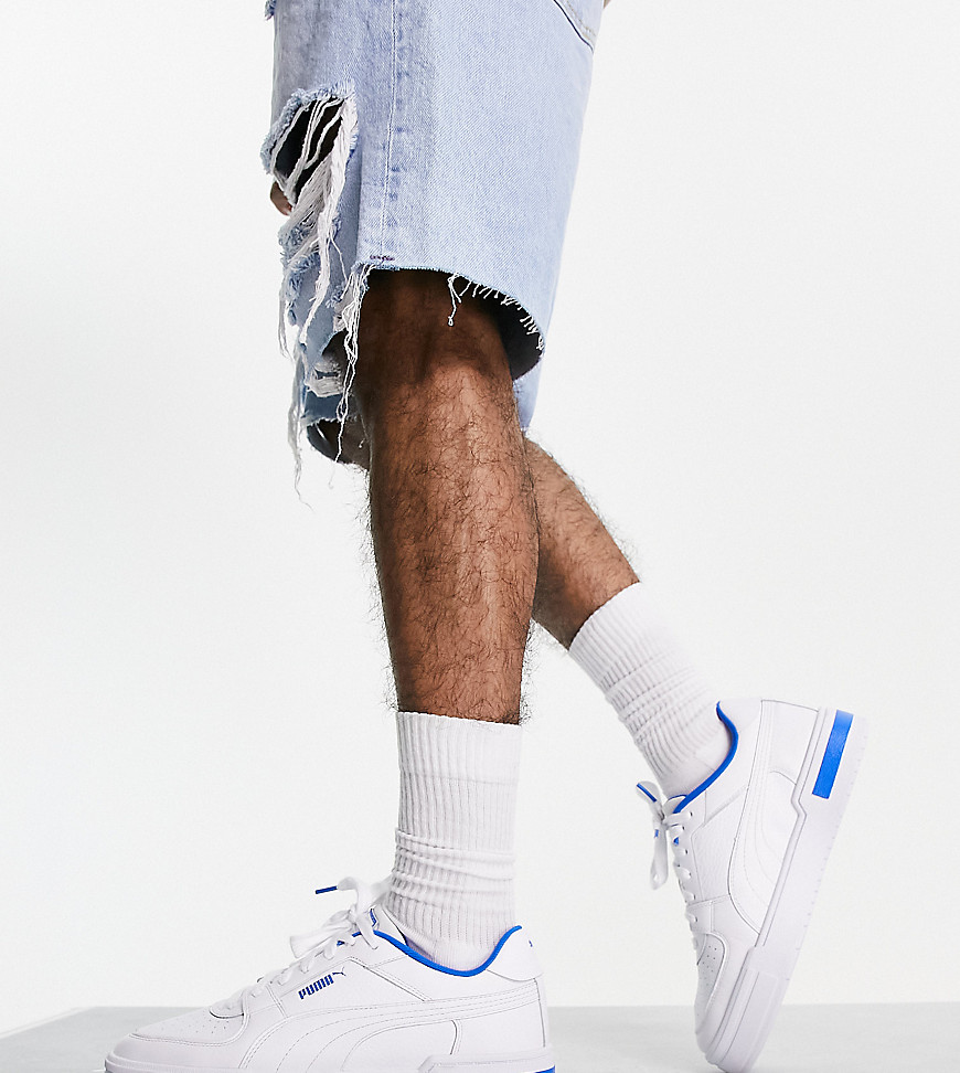 Puma CA Pro acid bright sneakers in white with blue detail - Exclusive to ASOS