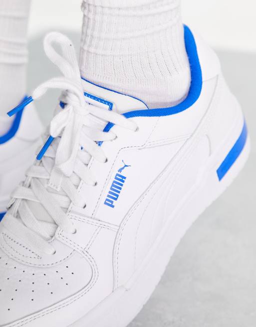 White and blue puma on sale sneakers