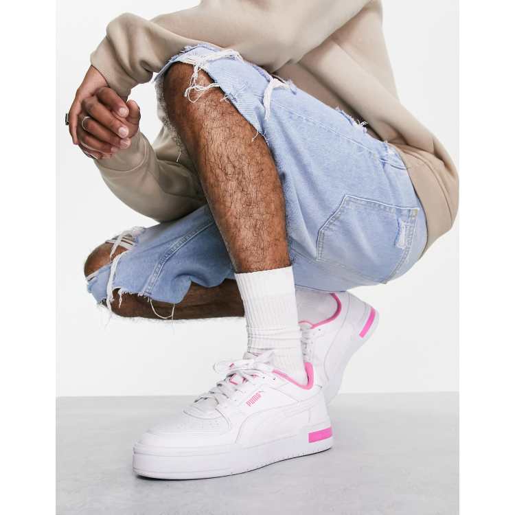 Pink white outlet and gold pumas