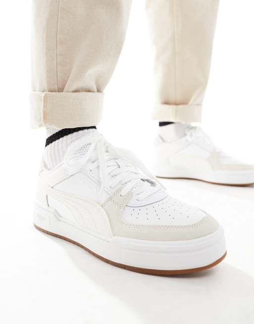 PUMA - CA Pro Classic - Hvide sneakers med gummisål 