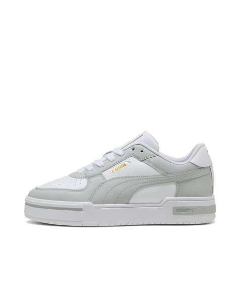 Puma Ca pro classic ii leather trainers in white and grey - view 1