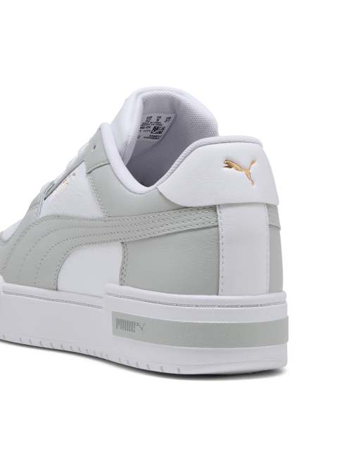 Puma Ca pro classic ii leather trainers in white and grey, 2 of 4