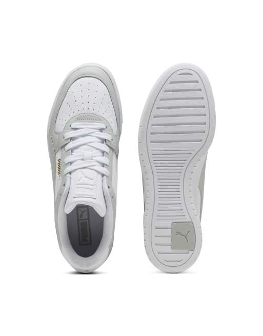 Puma Ca pro classic ii leather trainers in white and grey, 3 of 4