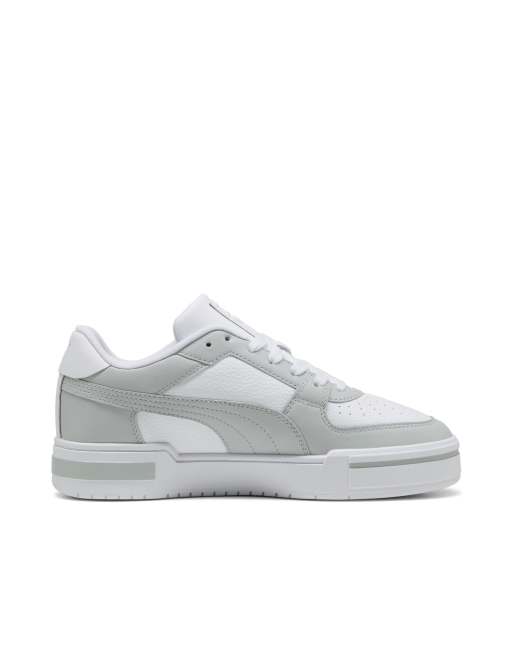 Puma Ca pro classic ii leather trainers in white and grey, 4 of 4