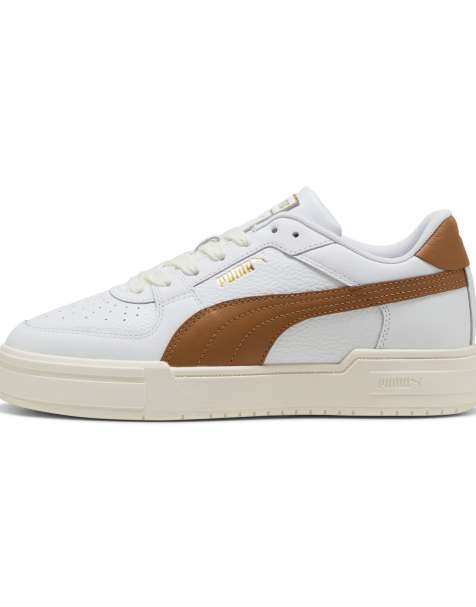 Puma Ca Pro Classic II trainers in white and brown - view 1