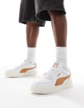 [Puma] PUMA CA Pro Classic sneakers in white and caramel 37.5 WHITE