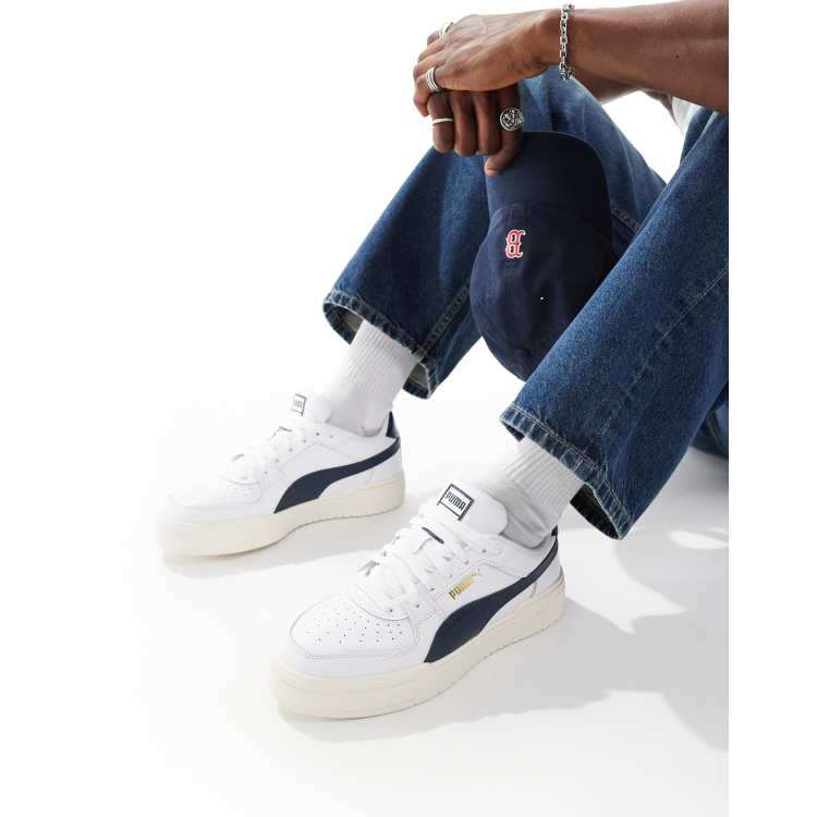 Puma CA Pro Classic trainers in white and navy ASOS