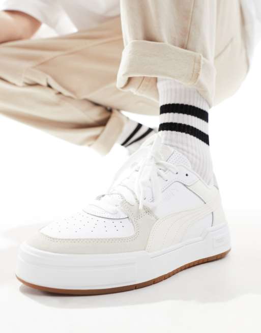 Puma CA Pro Classic trainers in white with gum sole WHITE ASOS