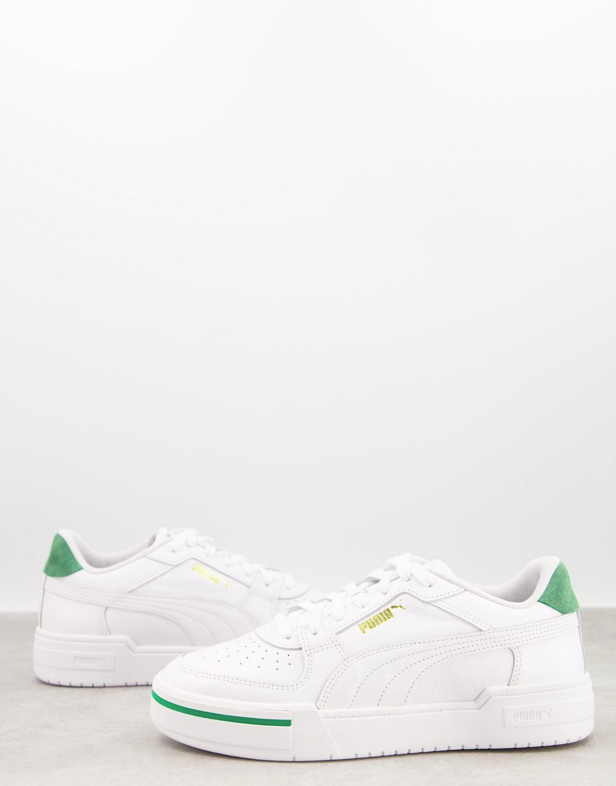 PUMA CA PRO HERITAGE SNEAKERS IN WHITE AND GREEN,37581103