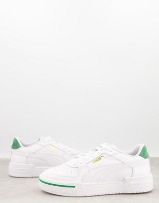 Puma CA Pro Heritage trainers in white and green - ASOS Price Checker