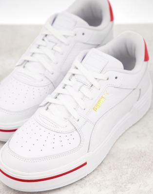 puma ca pro white red