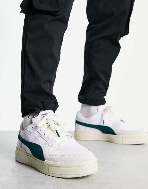 PUMA CA Pro Ivy League sneakers in off white with green detail, 2 of 4