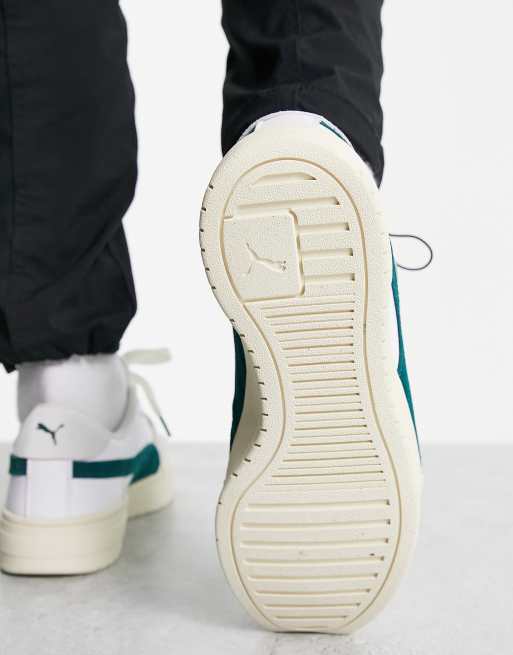PUMA CA Pro Ivy League sneakers in off white with green detail, 3 of 4