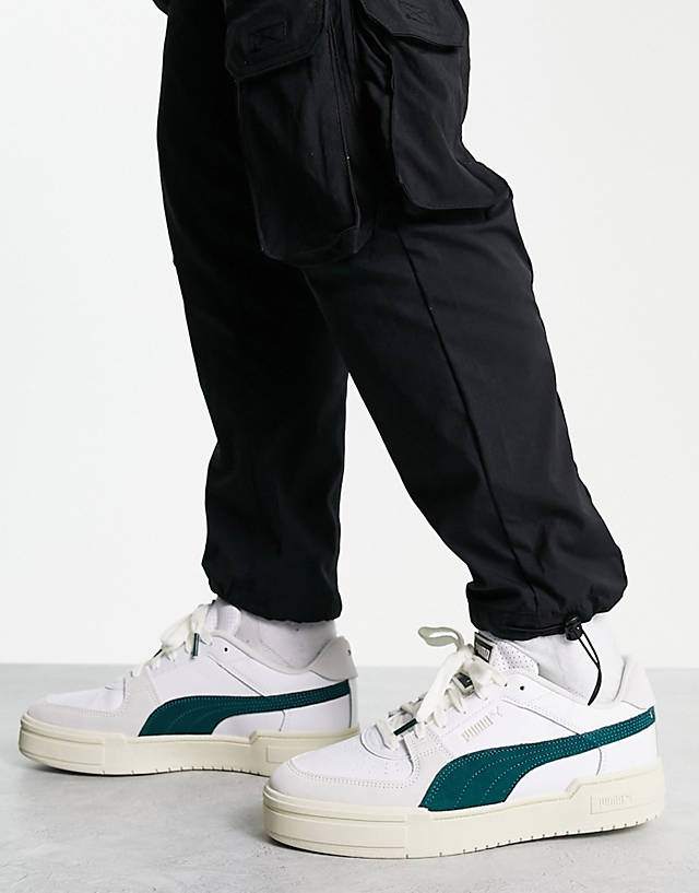 Puma - ca pro ivy league trainers in off white with green detail - multi
