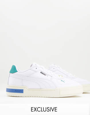 puma white blue