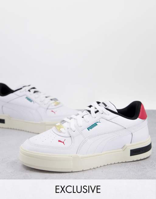 Puma CA Pro jewel trainers in white and red exclusive to ASOS