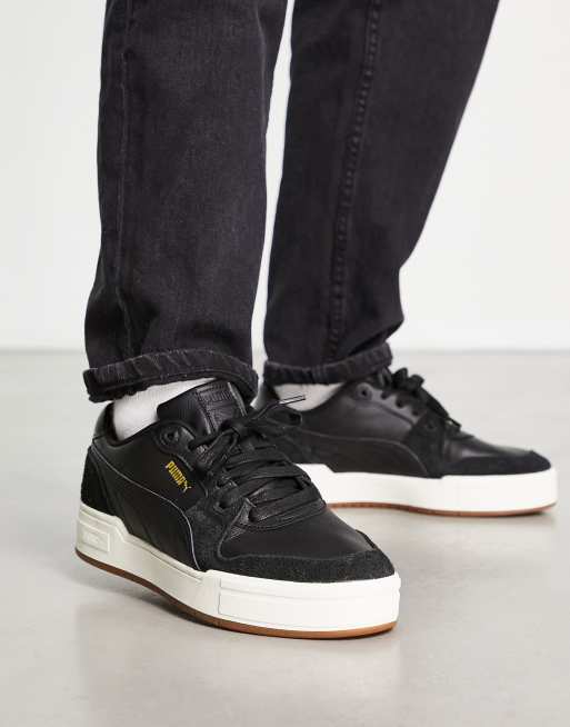 PUMA CA Pro Lux sneakers in black with gum sole ASOS