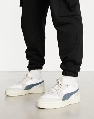 Puma CA Pro luxe trainers in white and hazy blue