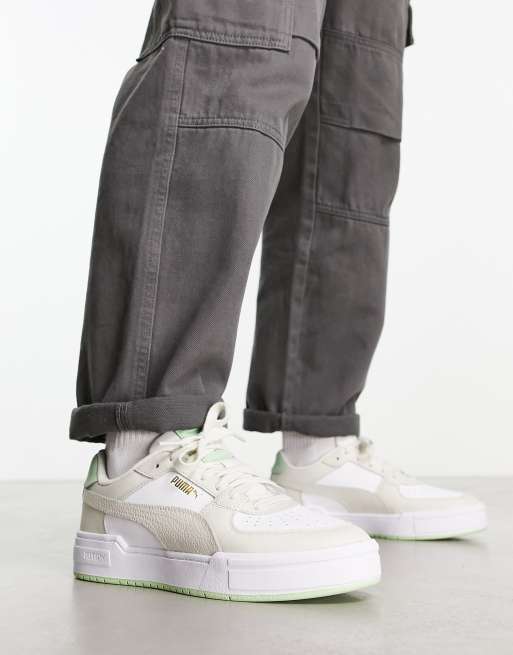 Puma CA Pro Pastel sneakers in white and green