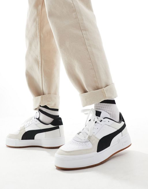 PUMA – CA Pro – Sneaker in Weiß und Schwarz mit Gummisohle
