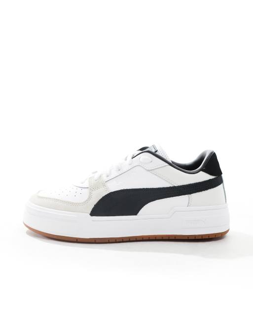 PUMA CA Pro Sneakers bianche e nere con suola in gomma