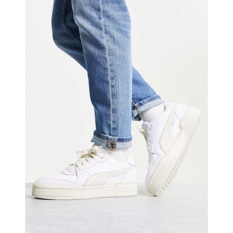 Puma off store white shoes