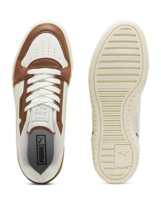 PUMA CA Pro sneakers in white & brown | ASOS display picture 1