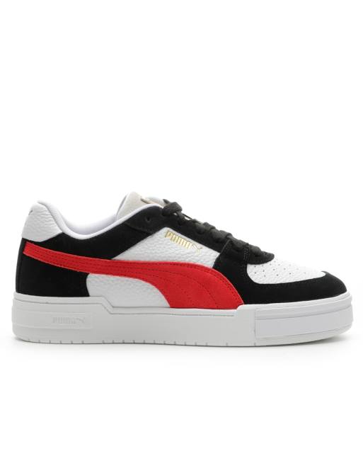 Red black hot sale and white pumas