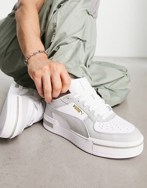 PUMA CA Pro sneakers in white with light gray detail | ASOS