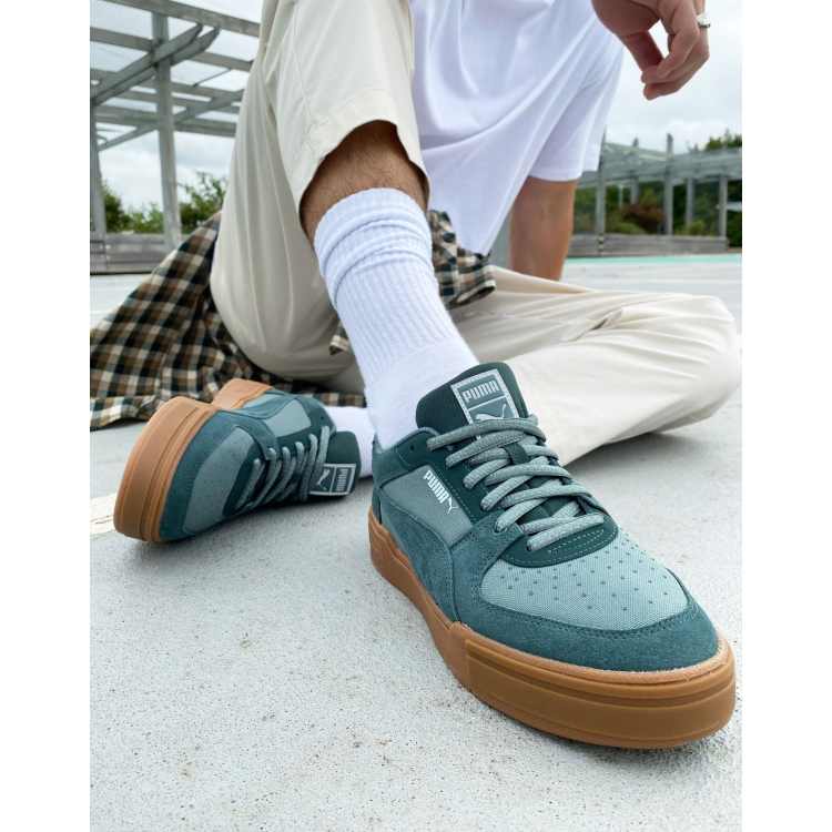 Green suede sale puma shoes