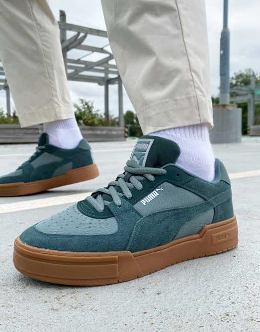 Puma suede on sale navy green