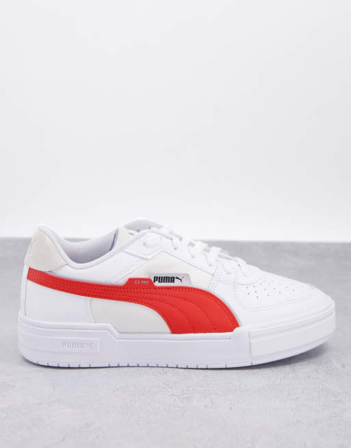 Puma - CA Pro Tech - Sneakers i hvid og rød