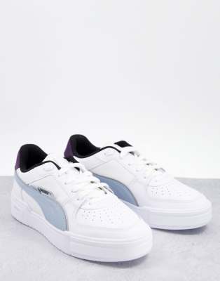 puma white blue