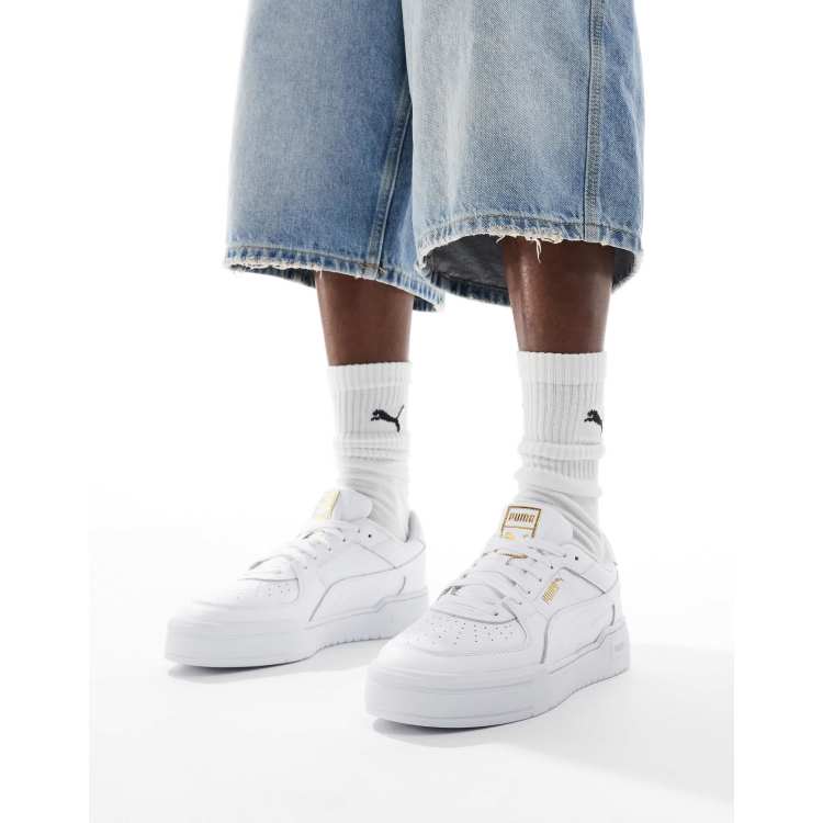 Puma CA Pro trainers in triple white ASOS