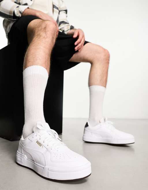 Puma CA Pro trainers in white and brown | ASOS