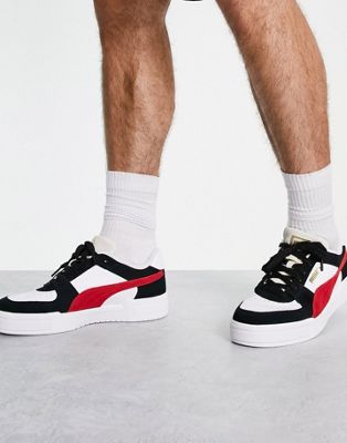 Puma CA Pro trainers in white and red