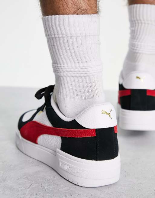 Puma white shop red