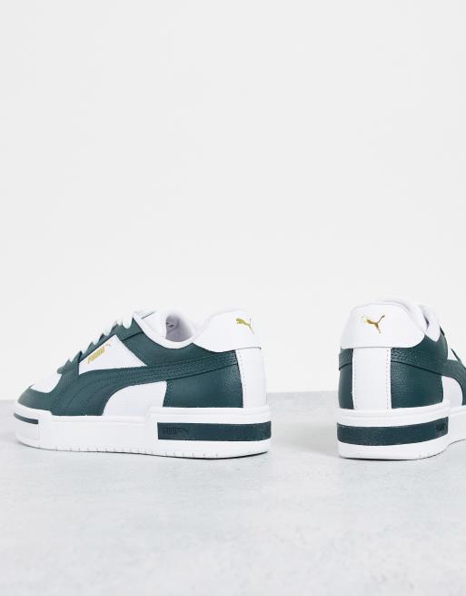 Puma – CA Pro – Vita och mörkgröna sneakers, 3 av 4